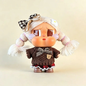 Houndstooth Knit Outfit Set for Crybaby 17cm - main product card | KikiBuddies