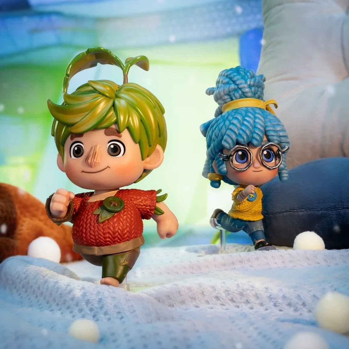 Cody and May figures in a shared display scene; not proof of a two-character set