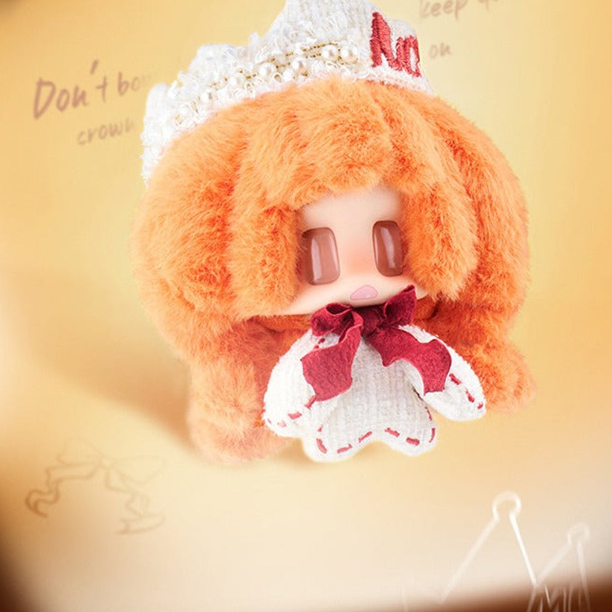 Jiangjiang Fortune Comes To You plush costume and face detail photograph; random-series example, not a confirmed selection