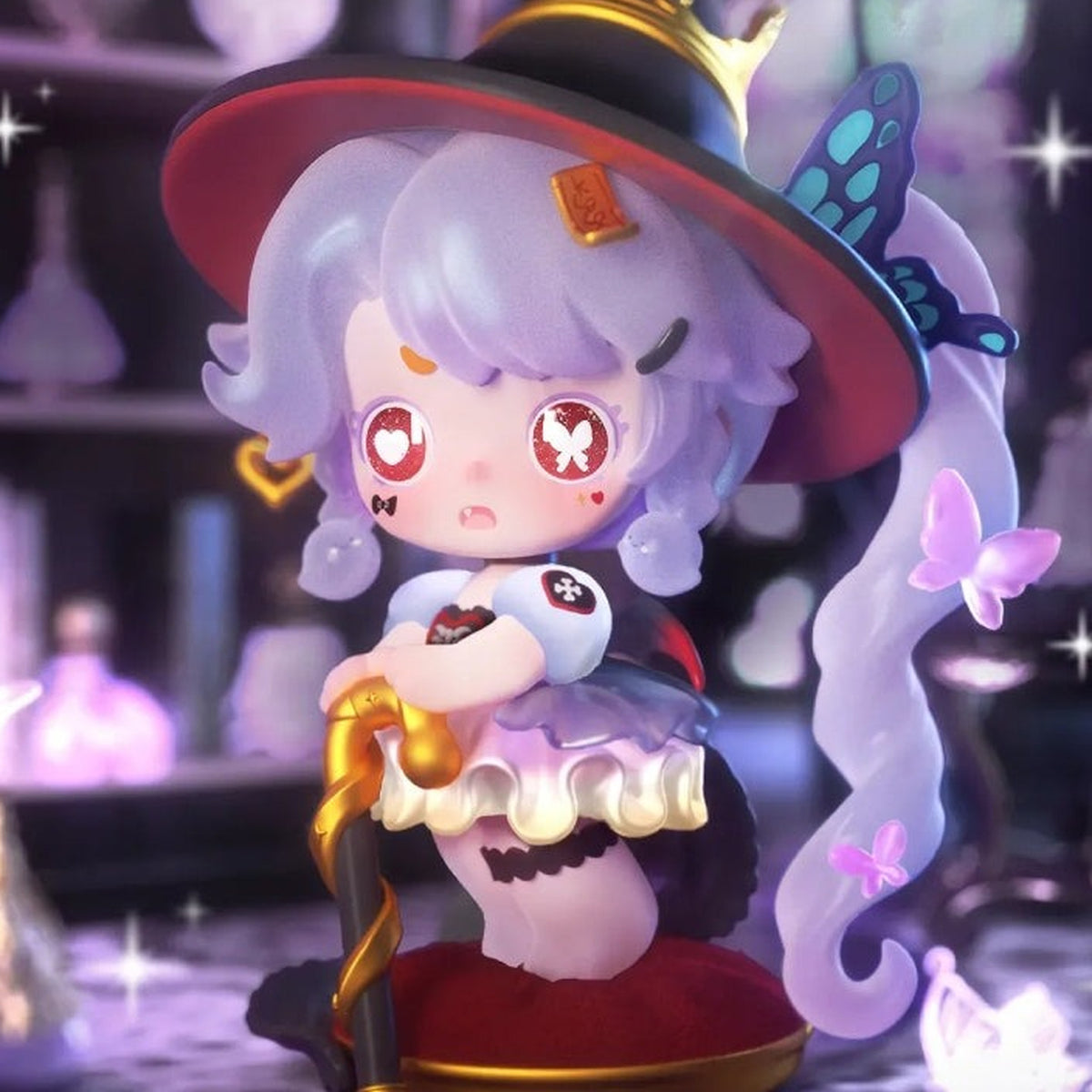 Keeno Miracle Feast purple witch-costume figure detail; series example