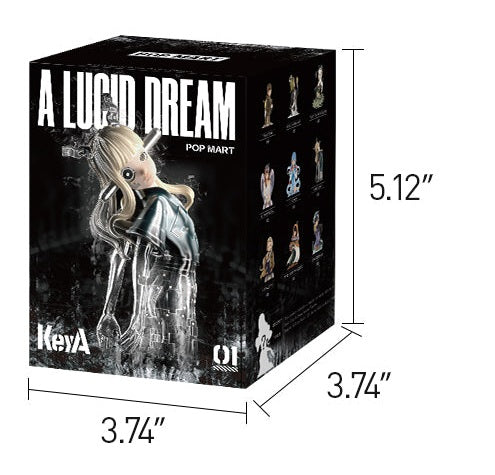 KeyA A Lucid Dream figure blind-box series: single random blind-box packaging with dimensions