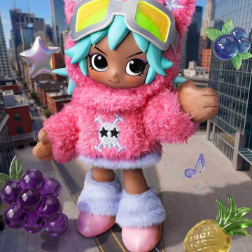 POP MART Peach Riot Fruit Punch Series Plush Doll Pendant — G6 | KikiBuddies historical PASS