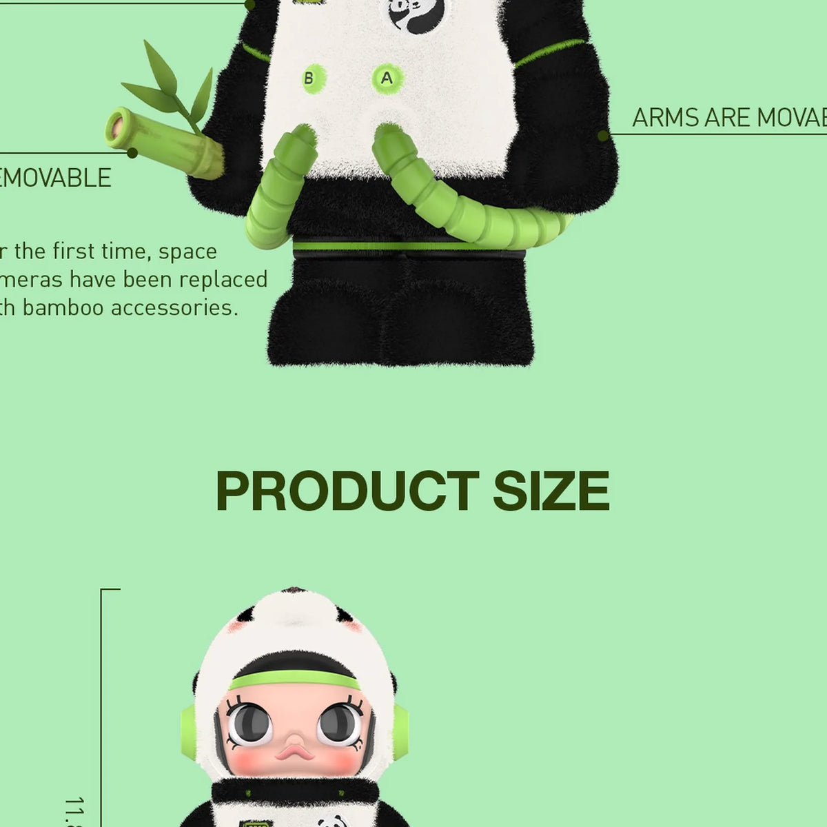 MEGA SPACE MOLLY 400% PANDA PVC Figure — G7 | KikiBuddies historical PASS