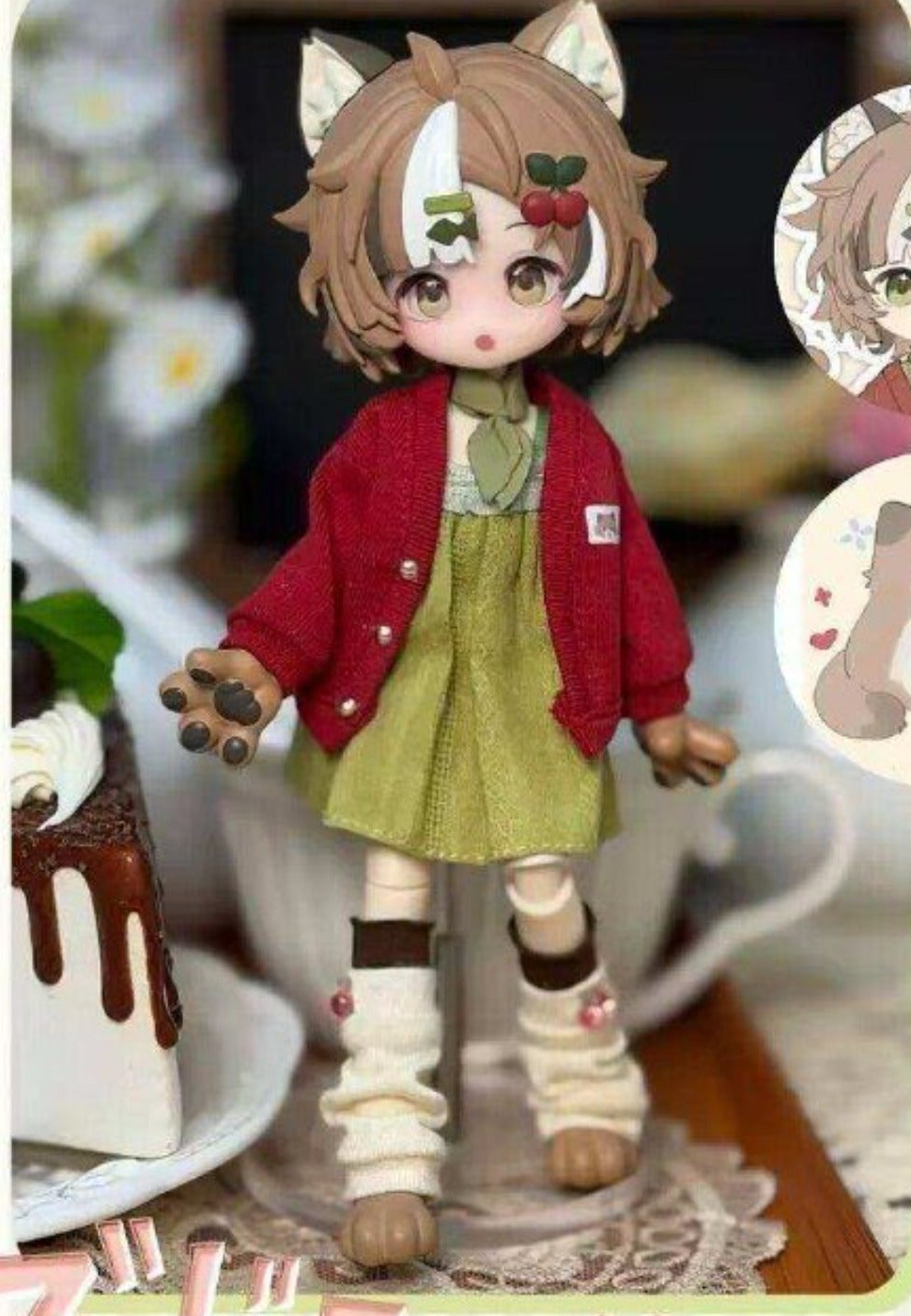 Hard Candy Institute red and green outfit doll design reference, random single blind box; pictured design not guaranteed