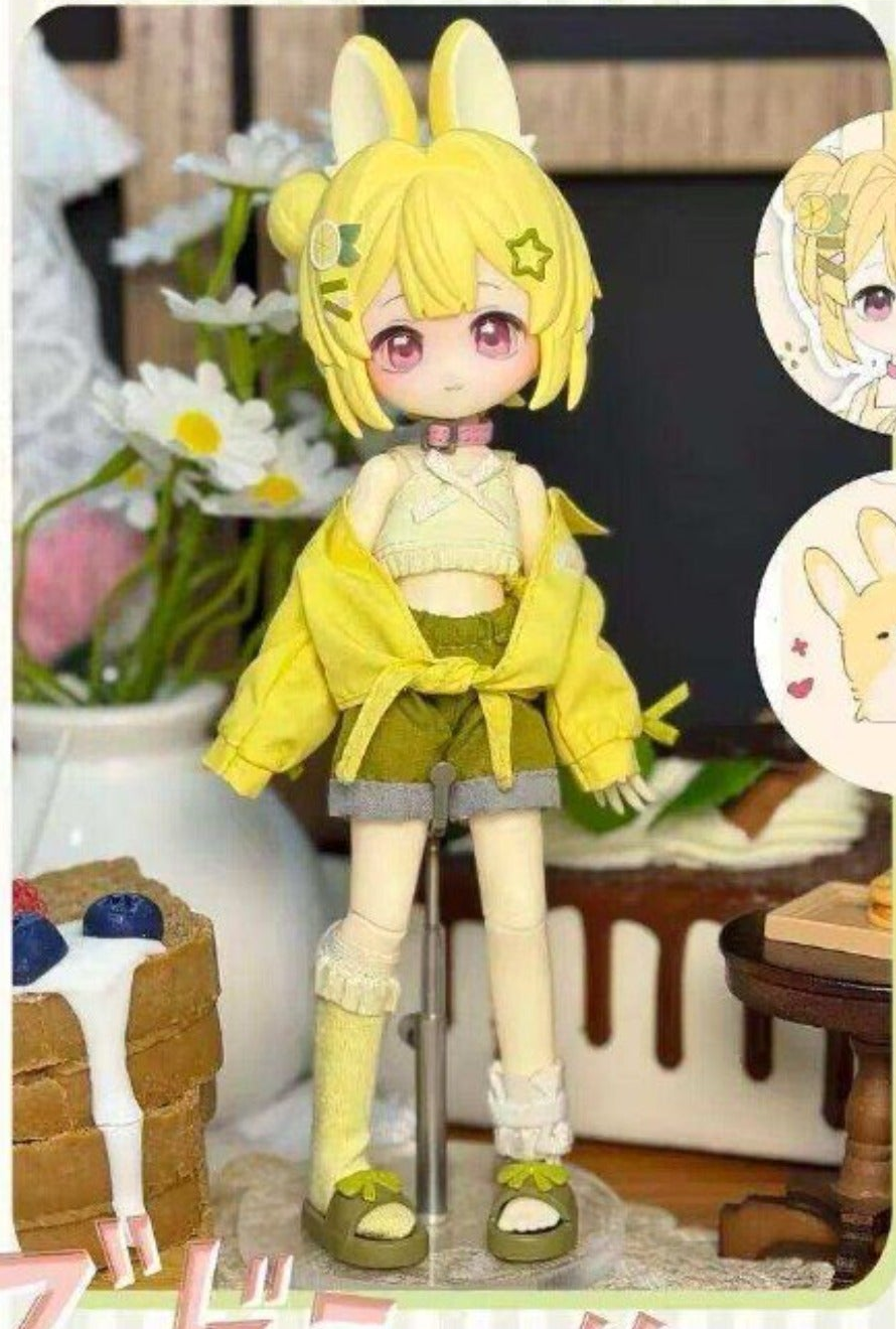 Hard Candy Institute yellow outfit doll design reference, random single blind box; pictured design not guaranteed