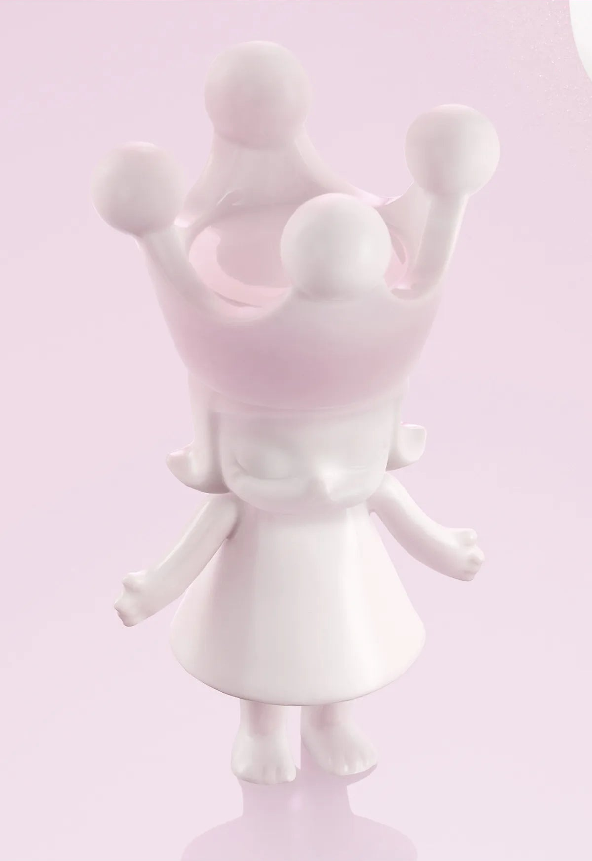MEGA ROYAL MOLLY 100% Rouge china ceramic figure close-up showing fixed crown and glazed surface