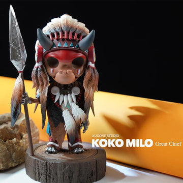 KOKOMILO Great Chief Figure — Hunting — main view | KikiBuddies