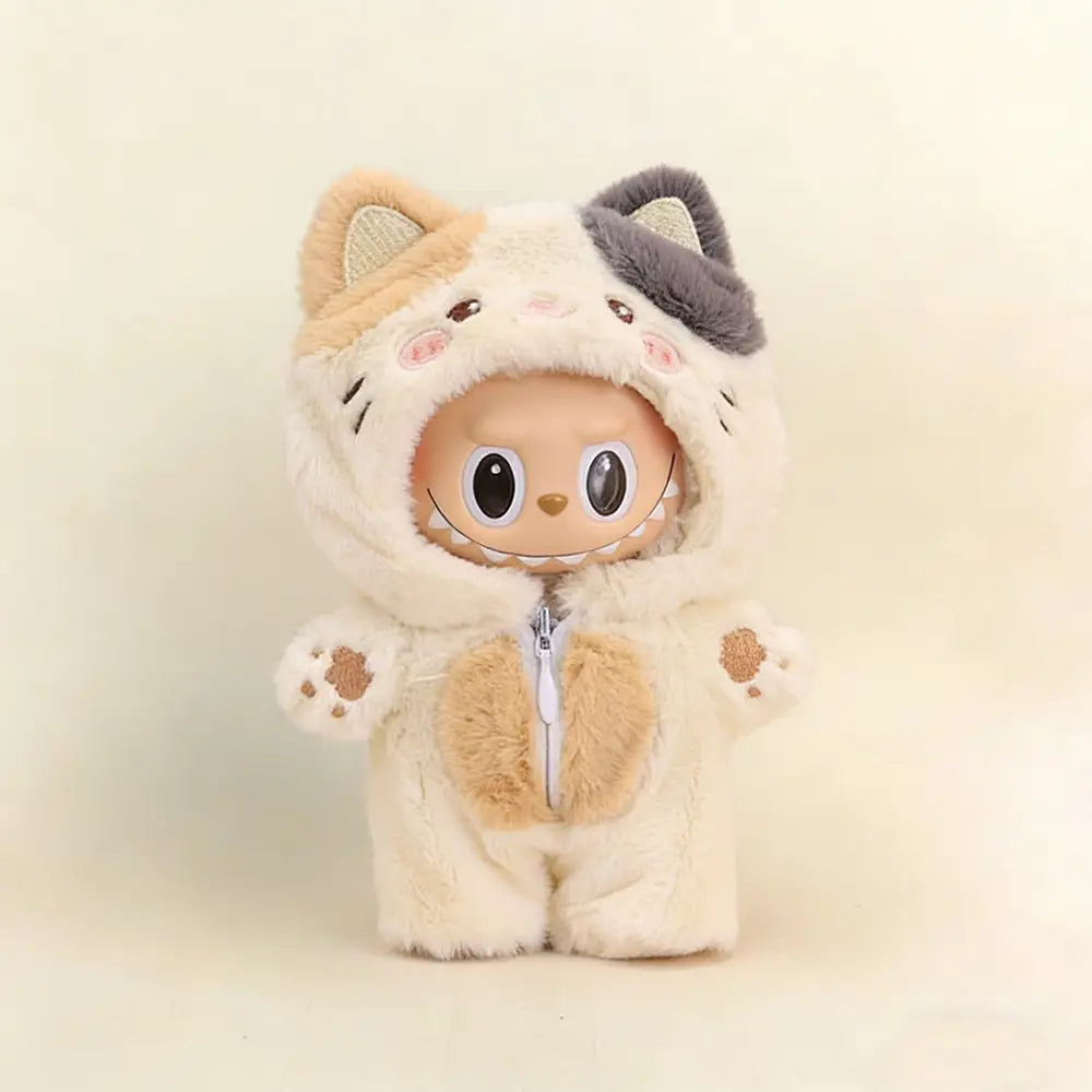 Labubu Doll Outfit - Animal Hooded Jumpsuit for 17cm Collectible Figure - main product card | KikiBuddies