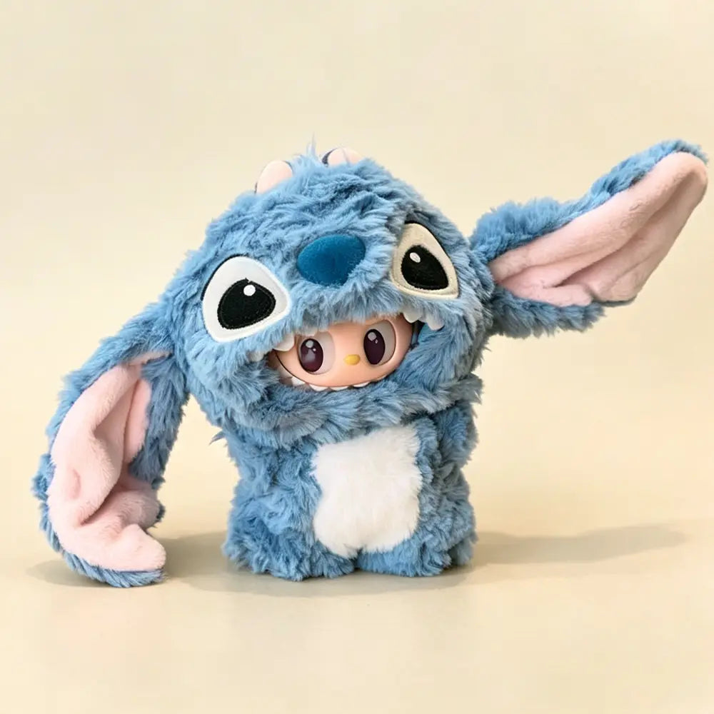 Labubu Doll Outfit - Blue Plush Character Costume for 17cm Collectible Figure - main product card | KikiBuddies