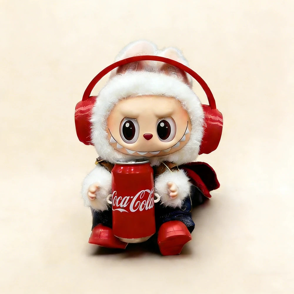 Labubu Doll Outfit - Cool Pop Streetwear 3-Piece Set for 17cm Collectible Figure - main product card | KikiBuddies