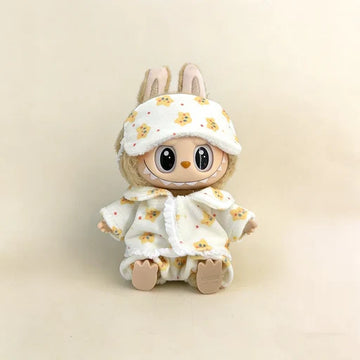 Labubu Doll Outfit - Cozy Cartoon Pajama 3-Piece Set for 17cm Collectible Figure - main product card | KikiBuddies