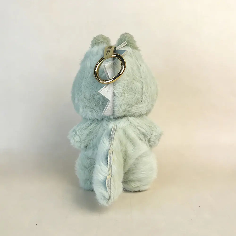 Labubu Doll Outfit - Dino-Mite Plush Dinosaur Jumpsuit for 17cm Collectible Figure - detail view | KikiBuddies