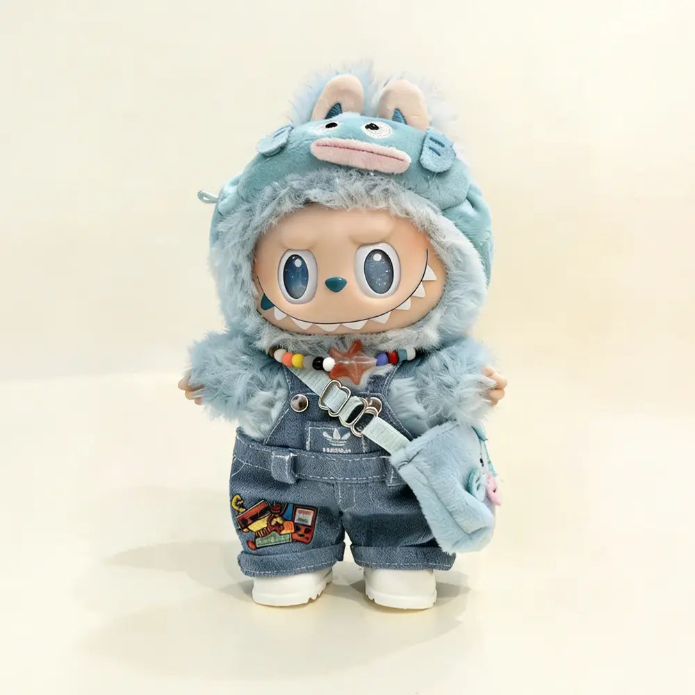Labubu Doll Outfit - Funny Fish 5-Piece Outfit Set for 17cm Collectible Figure - main product card | KikiBuddies