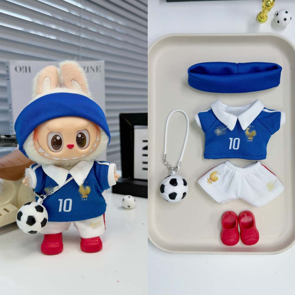 Labubu Football Jersey Outfit Series - Football National Team Inspired 5-Piece Set 17cm - additional view 20 | KikiBuddies