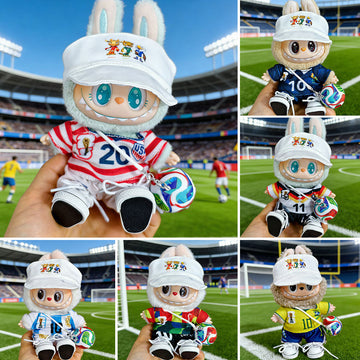 Labubu Football Jersey Outfit Series - World Cup Inspired Build Your Set 17cm - main product card | KikiBuddies