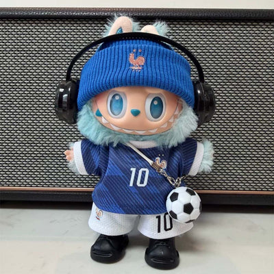 Labubu Football Jersey Outfit Set Series - France Football National Team Inspired Full Set