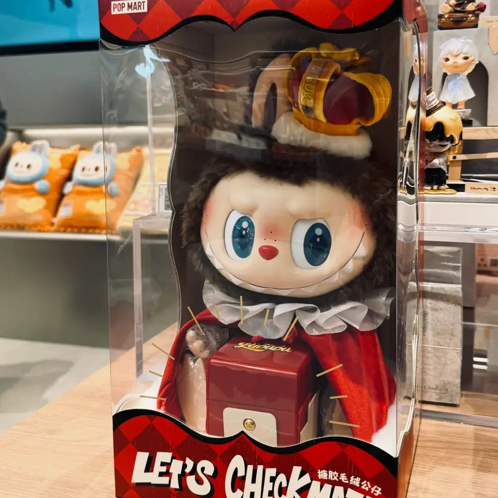 Labubu Let's Checkmate Series Vinyl Plush Doll 37cm - front view | KikiBuddies