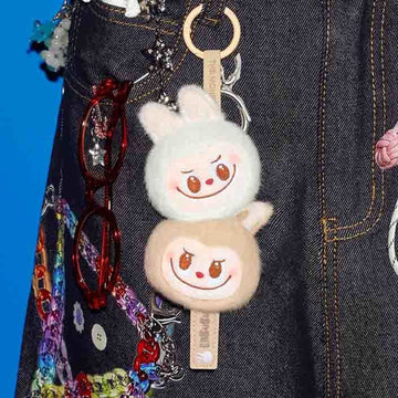 Labubu The Monsters Wacky Mart Series Seafood Balls Plush Pendant - Complete two-head seafood-balls plush pendant; styling bag and other accessories not included; one two-head pendant
