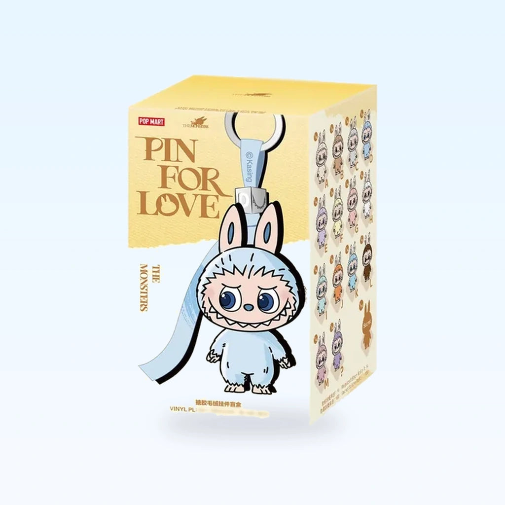 THE MONSTERS Labubu Pin For Love Series V4 Vinyl Plush Pendant Blind Box 1 A-M Series Blindbox blind box packaging