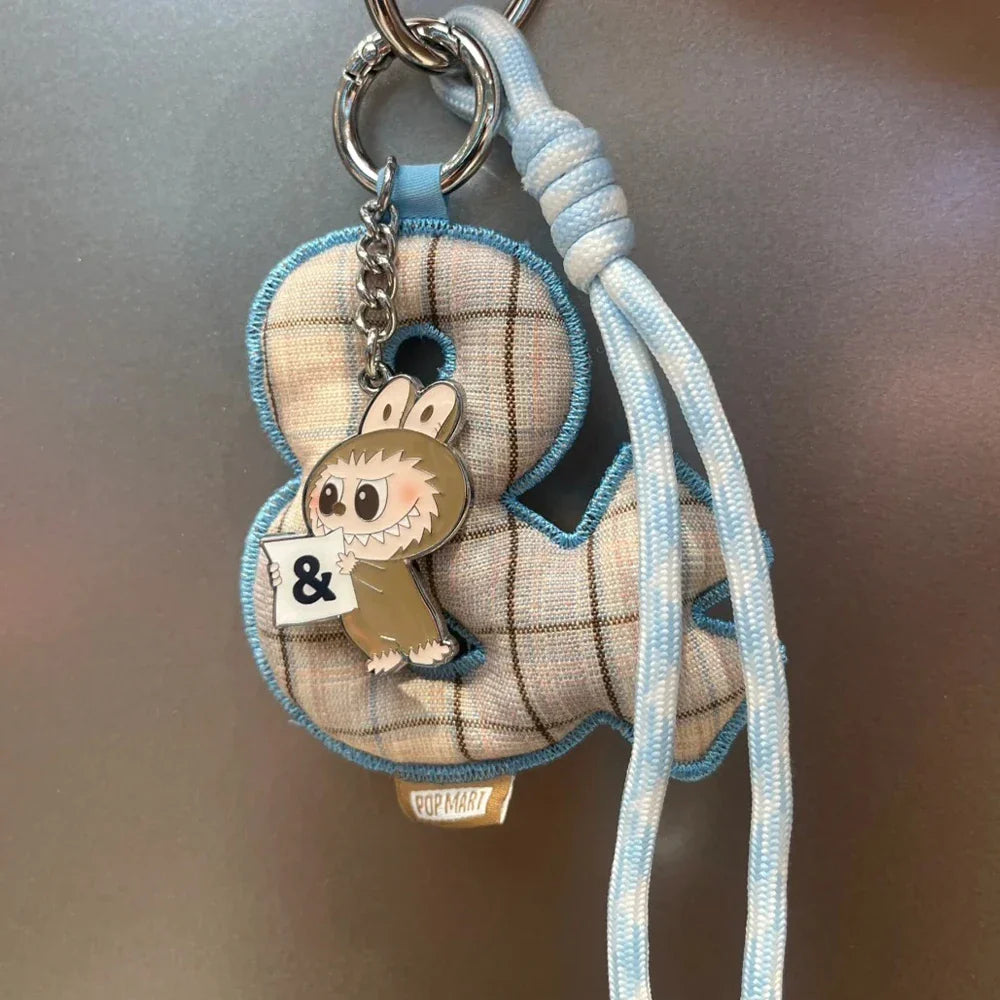 THE MONSTERS Labubu Pin For Love — Letter Pendant - lifestyle scene | KikiBuddies
