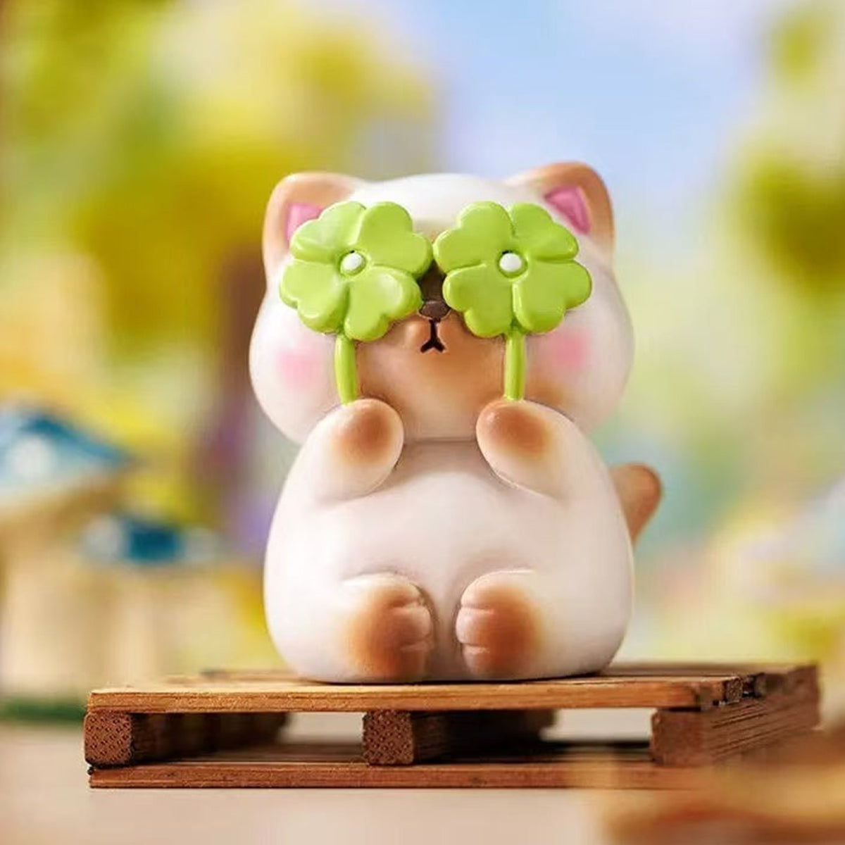 Leaf Picking Meow Journal Series Figure Blind Box — series design reference 3; pictured design not guaranteed; background scenery not a separate purchase option