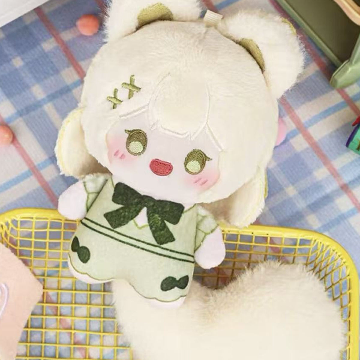 Lovely EMMA Lulubaby Series Plush Pendant Blind Box — Pale green Lulubaby plush example; series example, not guaranteed selection