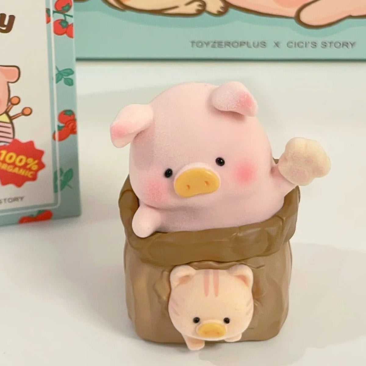 LuLu the Piggy Caturday blind-box series figure example 3; random-box contents vary