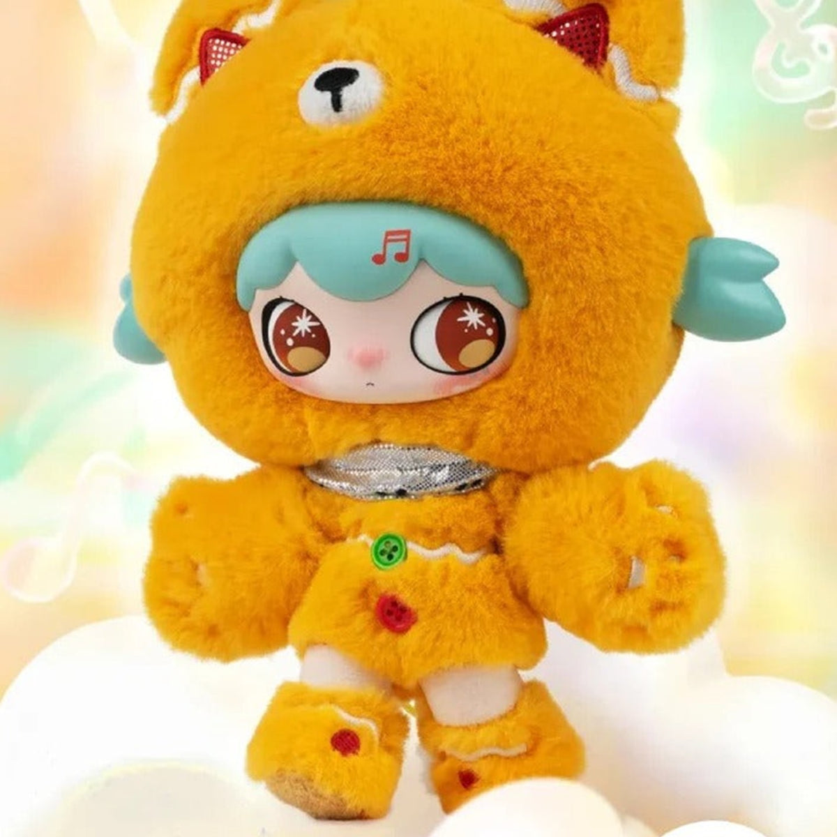 LULUMI Dangerous Sweet Star Project Paw Print Baker yellow-costume design detail crop