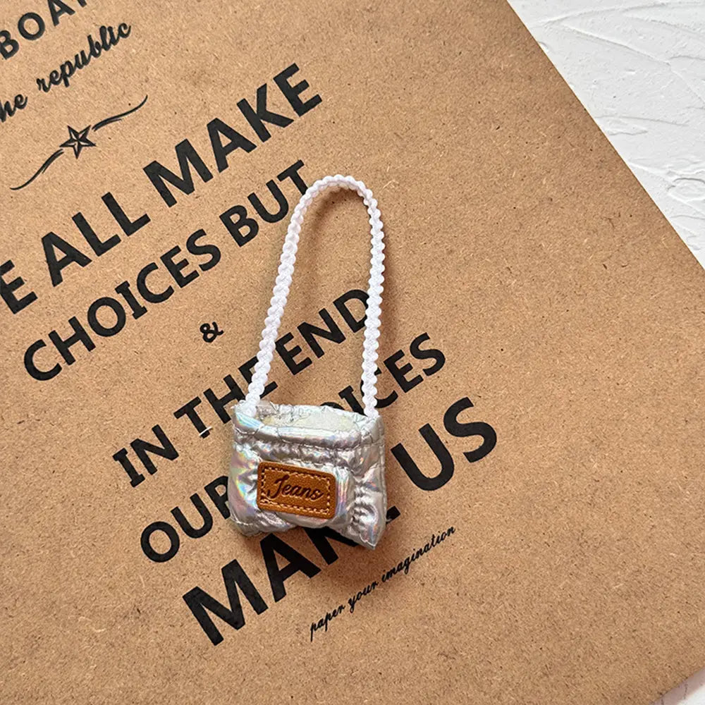 Maillard Style Mini Bag Charm for Collectible Toy Figures - detail view | KikiBuddies