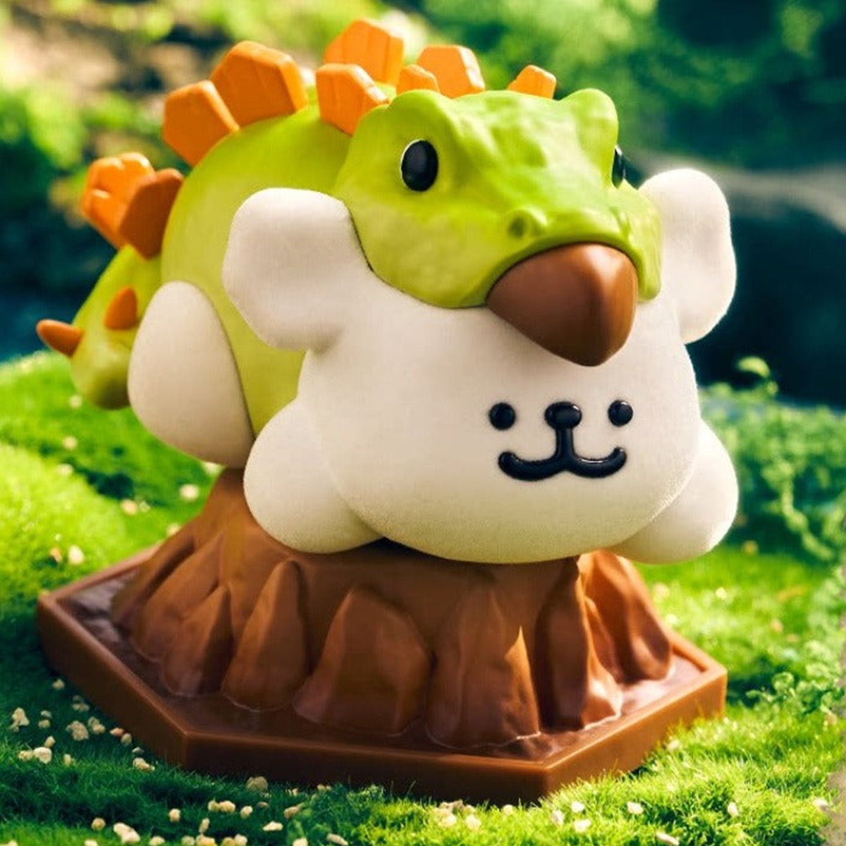 Stegosaurus-style figure on a sculpted base | KikiBuddies
