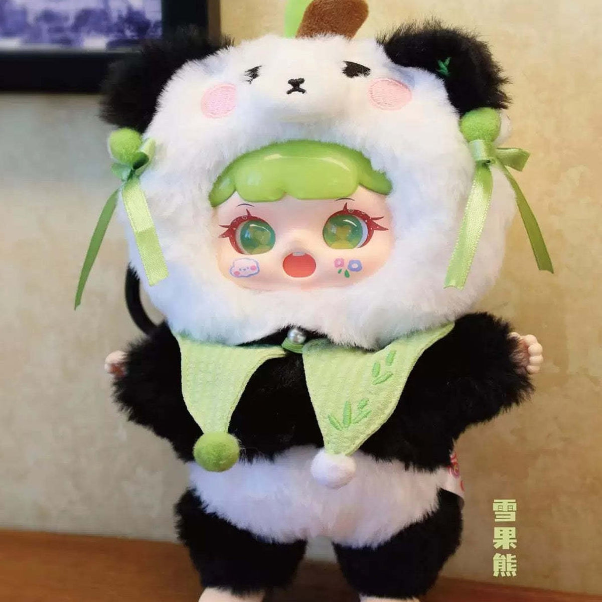 MANCHAO Mischievous Imp Plush Dolls, Blind Box — Panda-costume plush example; series example, not guaranteed selection