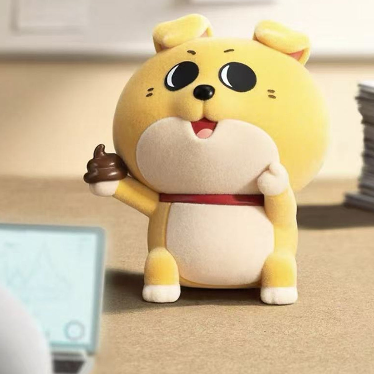 Meeki Rat A Day Of Corporate Hamster Series Figure Blind Box - Complete yellow hamster figure example; random design not guaranteed