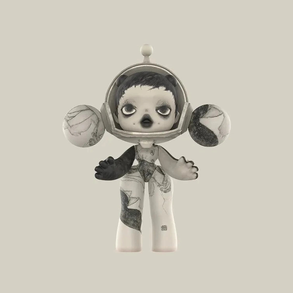 MEGA α SKULLPANDA 400% Egon Schiele — front