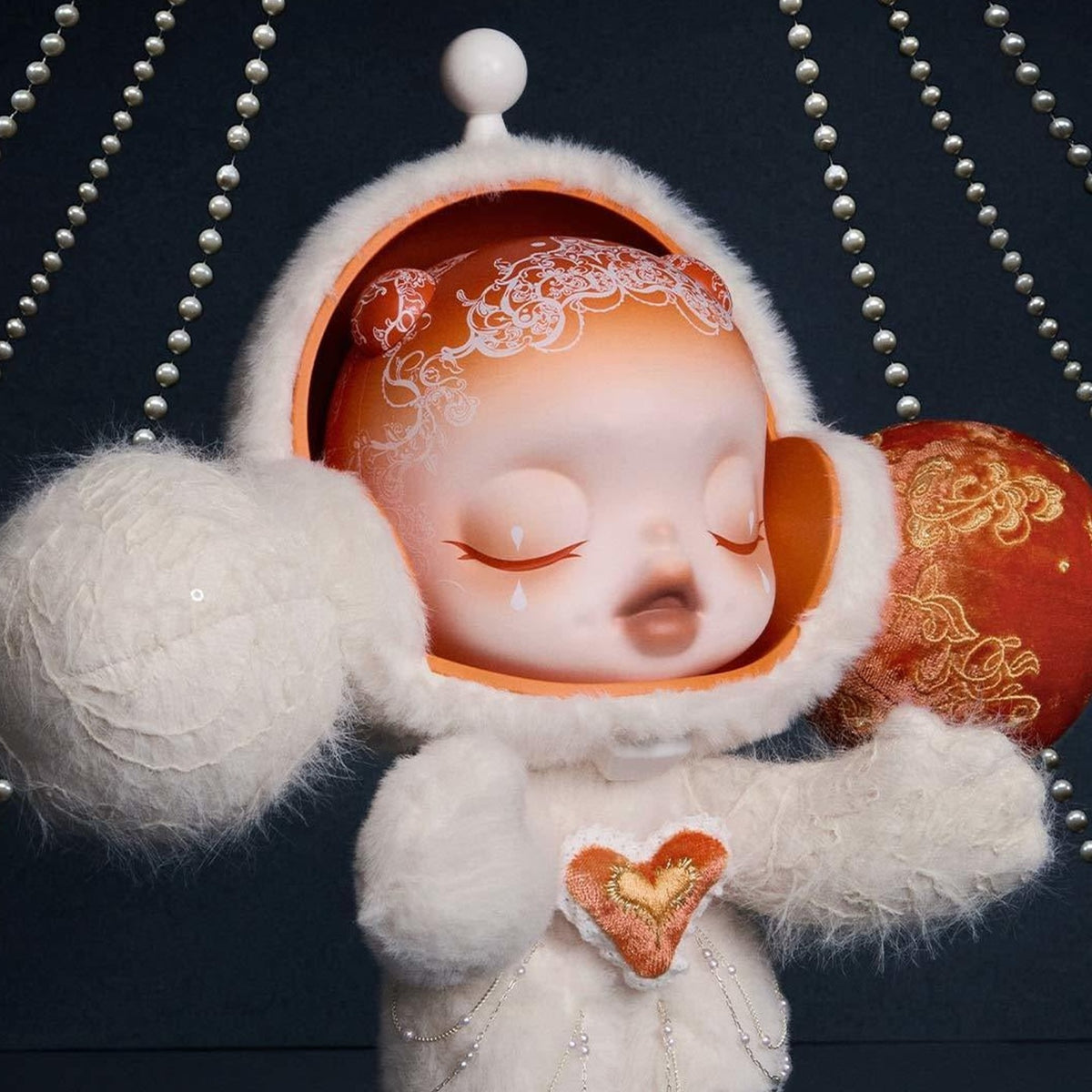 MEGA α SKULLPANDA 400% White Moon Figure — G2 | KikiBuddies