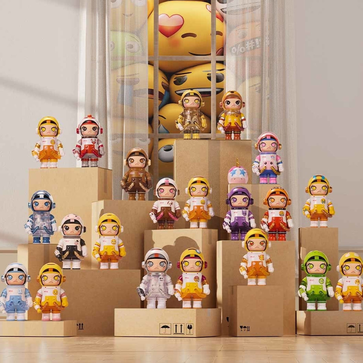 MEGA SPACE MOLLY 100% × emoji？ Series Figures, Blind Box — G2 | KikiBuddies