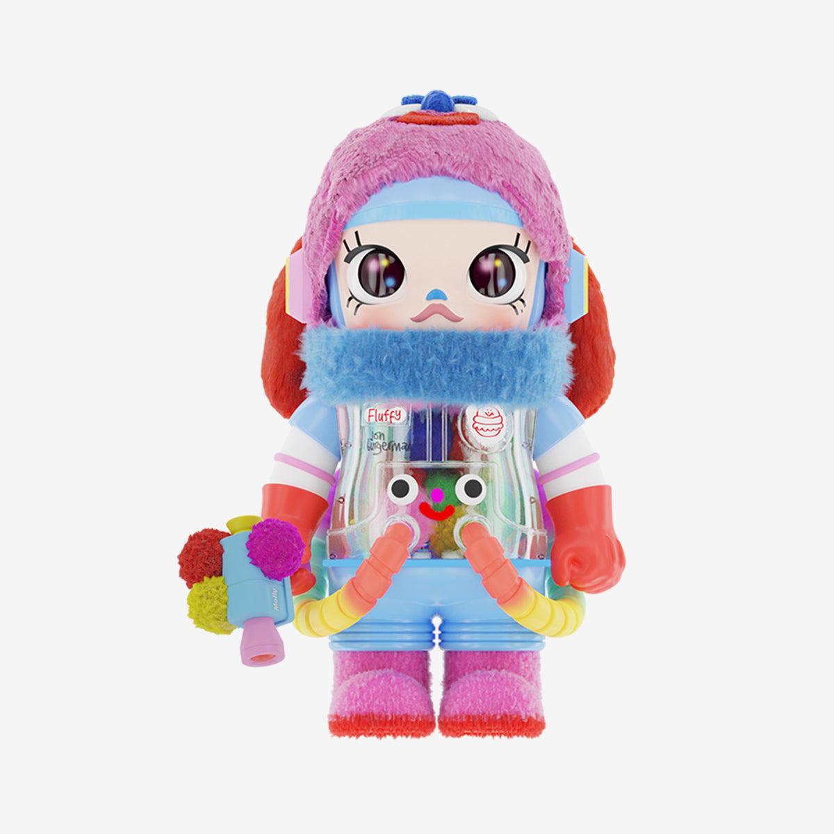 MEGA SPACE MOLLY 400% Jon Burgerman fixed figure front view