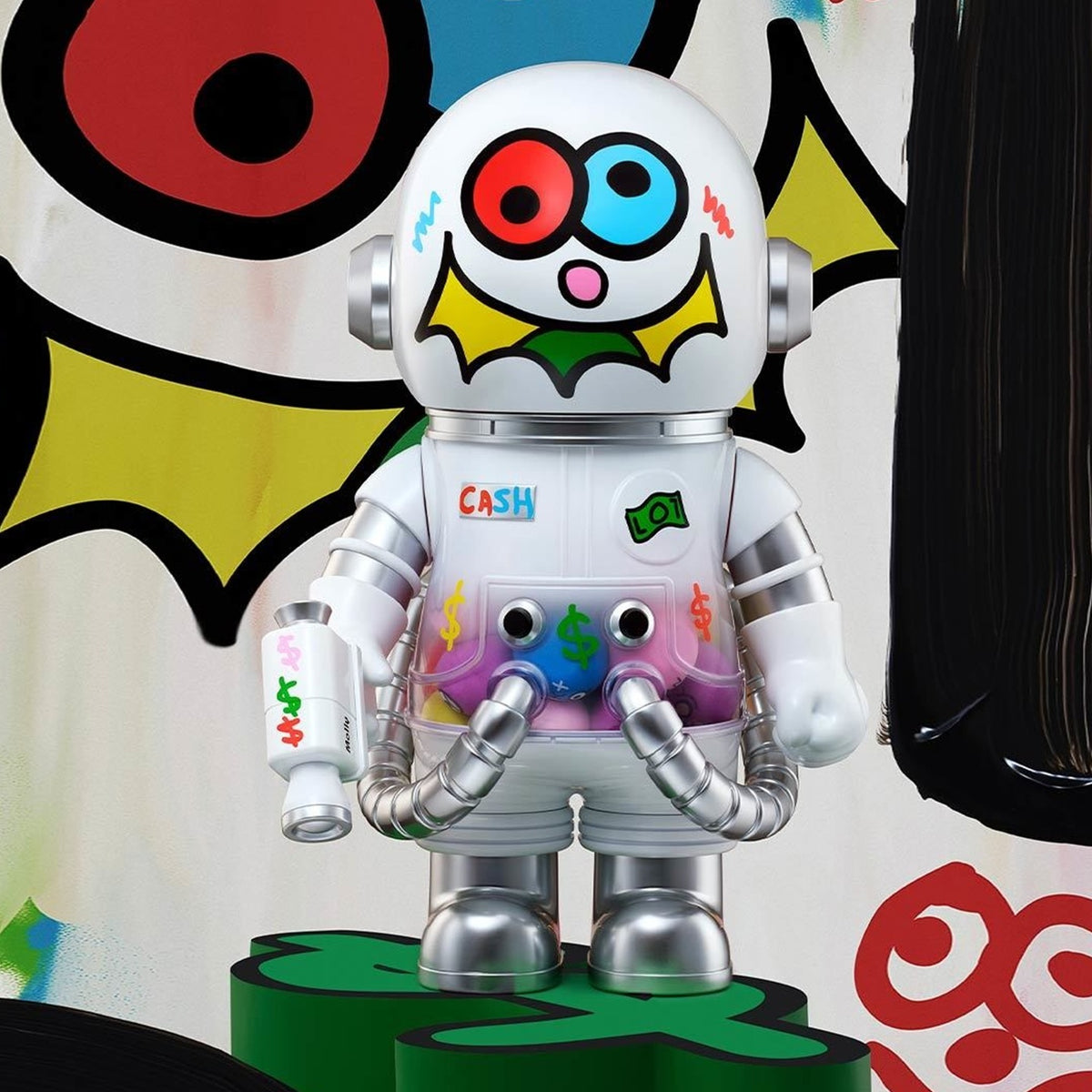 MEGA SPACE MOLLY 400% Space Cadets figure — series design reference view 2; pictured designs are not selected by quantity option