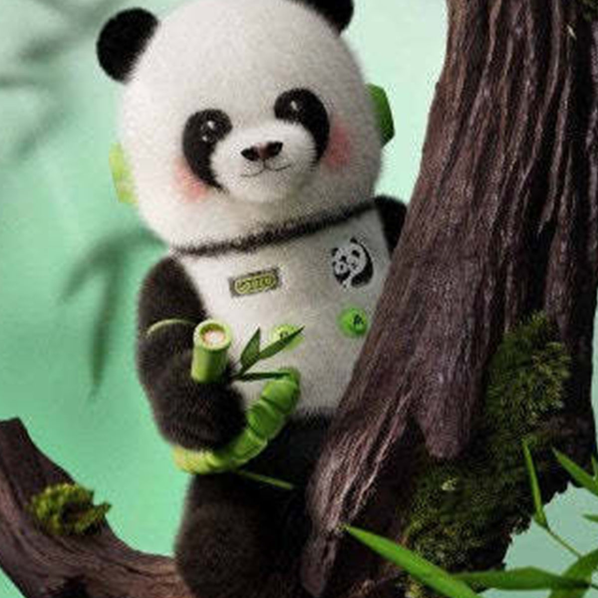MEGA SPACE MOLLY 400% PANDA PVC Figure — G4 | KikiBuddies