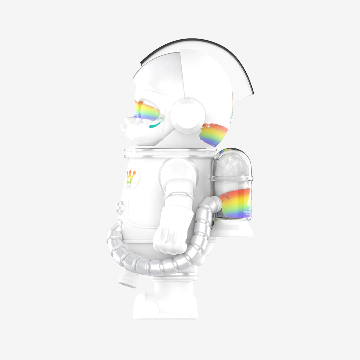 MEGA SPACE MOLLY 400% Rainbow original regular version, left side view; one selected figure