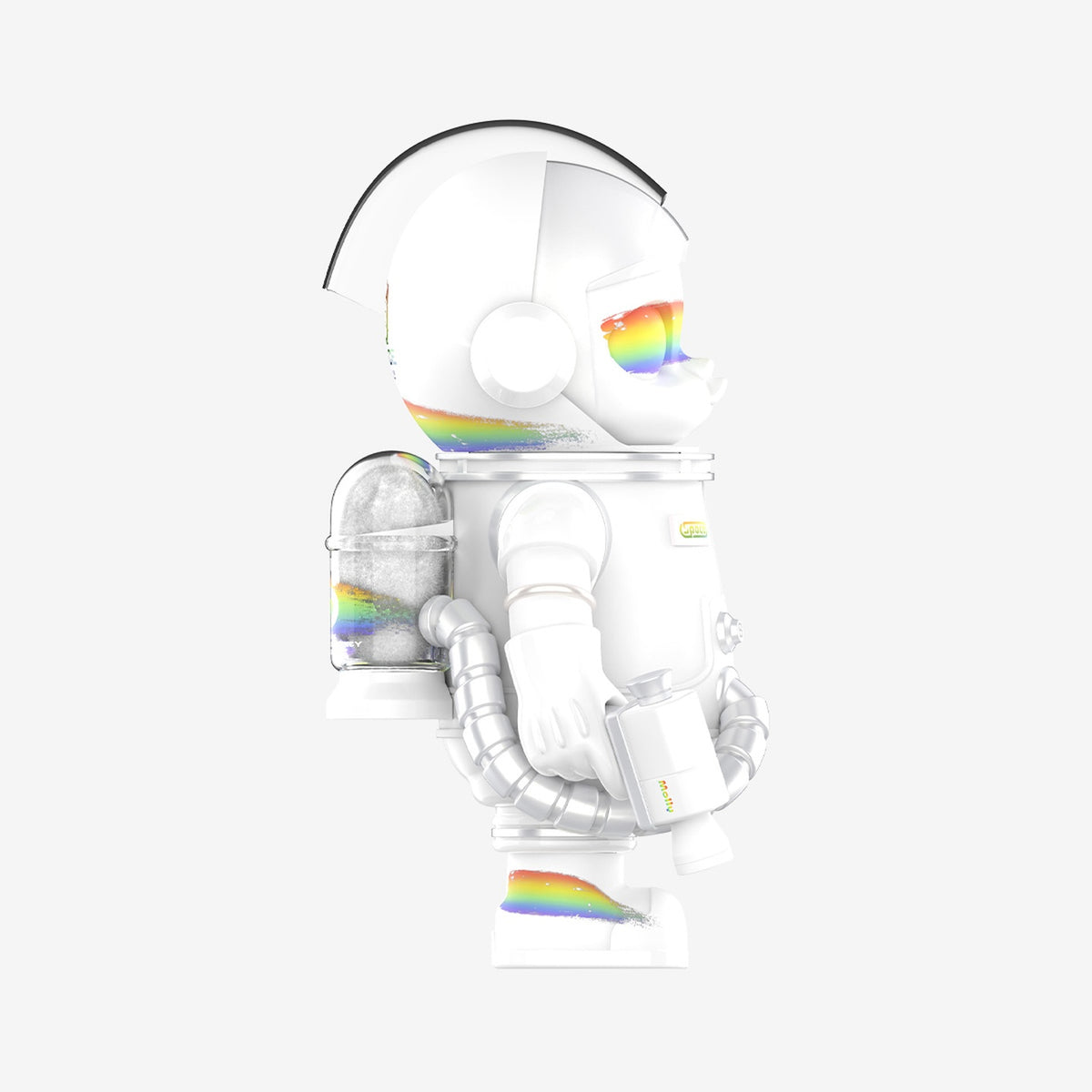 MEGA SPACE MOLLY 400% Rainbow original regular version, right side view; one selected figure