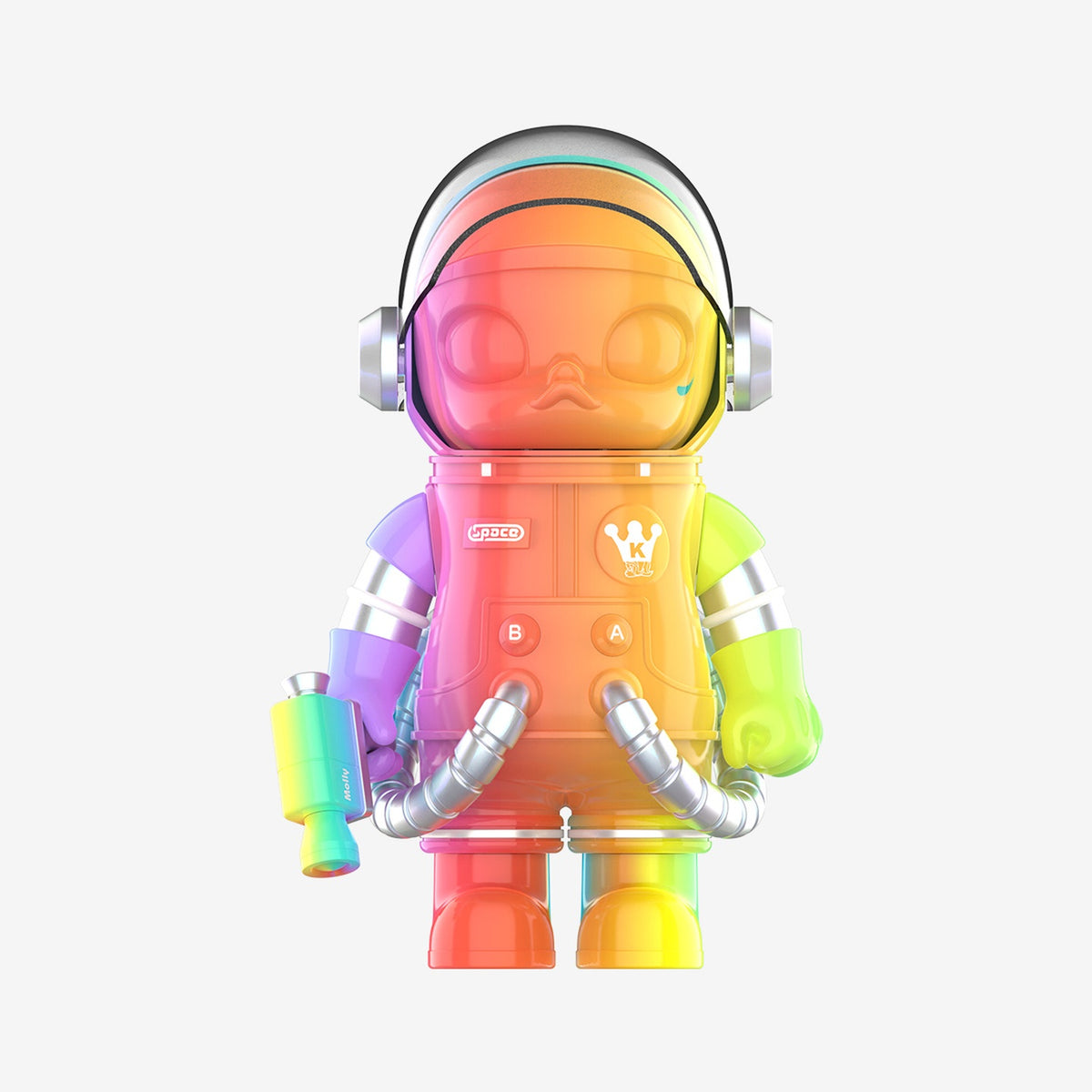 MEGA SPACE MOLLY 400% Rainbow original special version, front view; one selected figure
