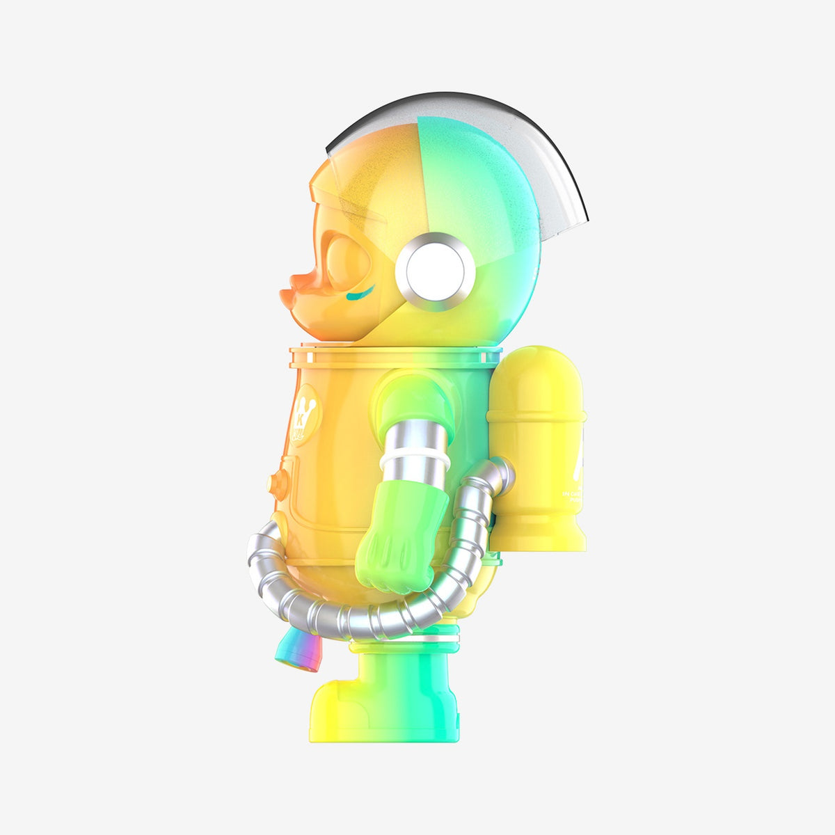 MEGA SPACE MOLLY 400% Rainbow original special version, left side view; one selected figure