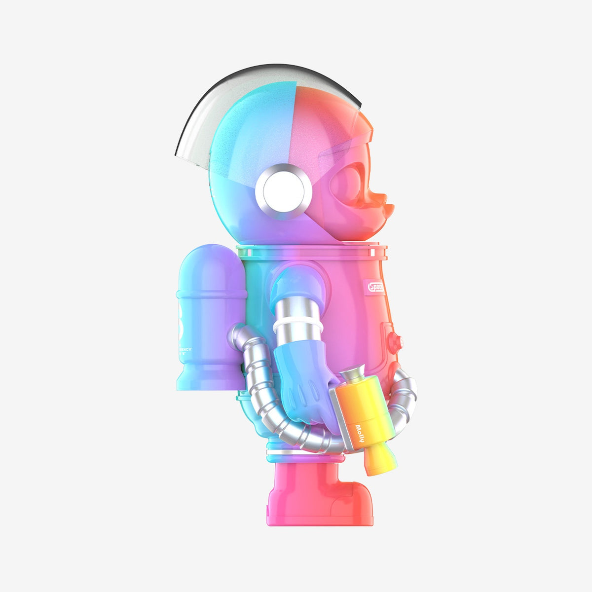 MEGA SPACE MOLLY 400% Rainbow original special version, right side view; one selected figure
