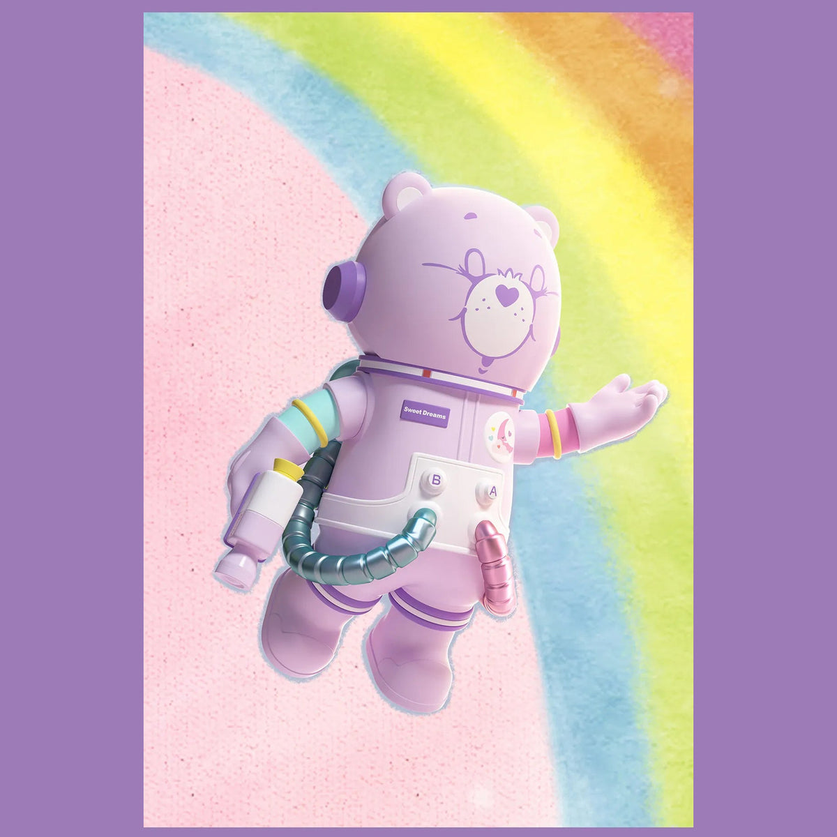 Sweet Dream Bears 400% figure with closed visor in a styled scene; rainbow and scenery are not included