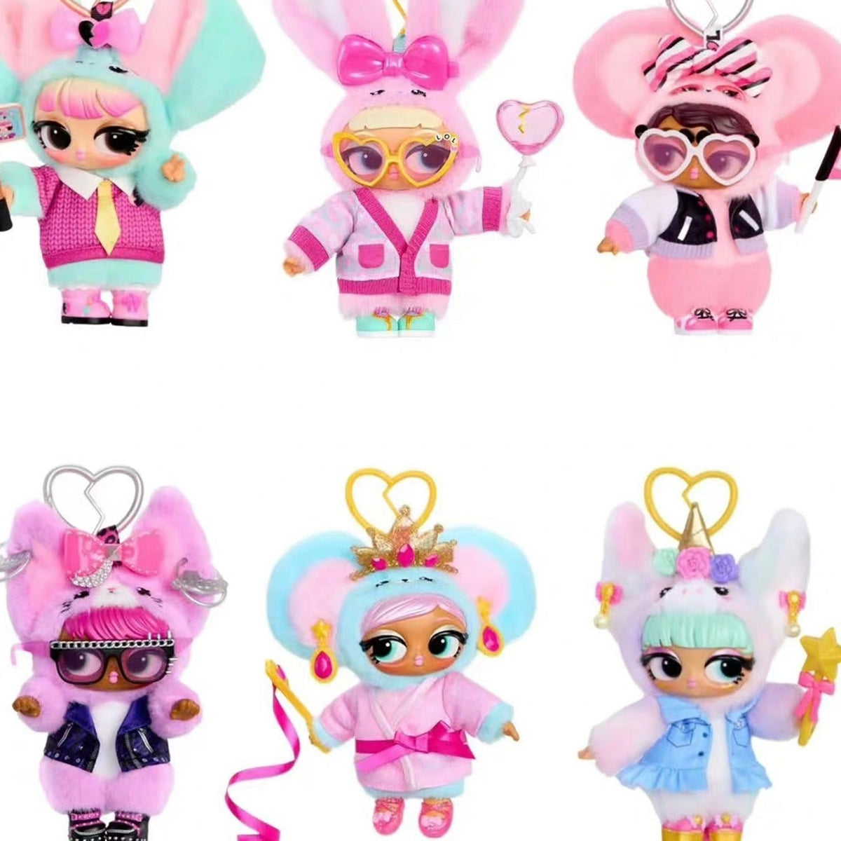 MGA L.O.L. Surprise Plush Surprise Pendant Blind Box - L.O.L. Surprise plush pendant group with complete central body examples; random design not guaranteed