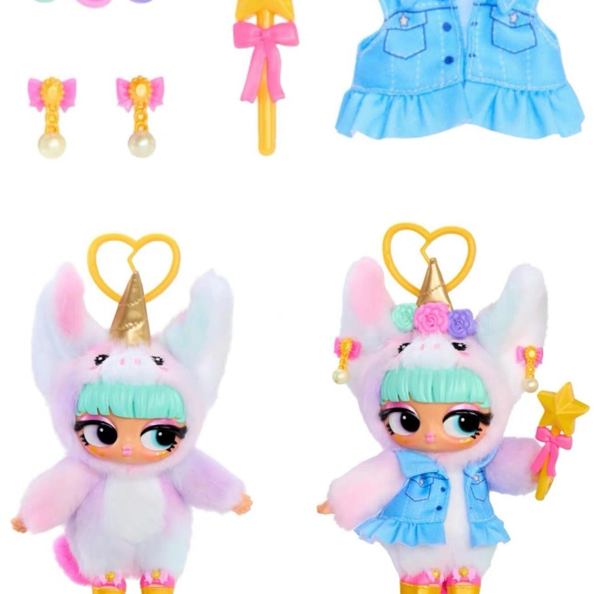 MGA L.O.L. Surprise Plush Surprise Pendant Blind Box - Complete L.O.L. Surprise plush pendant body examples below accessory details; random design not guaranteed