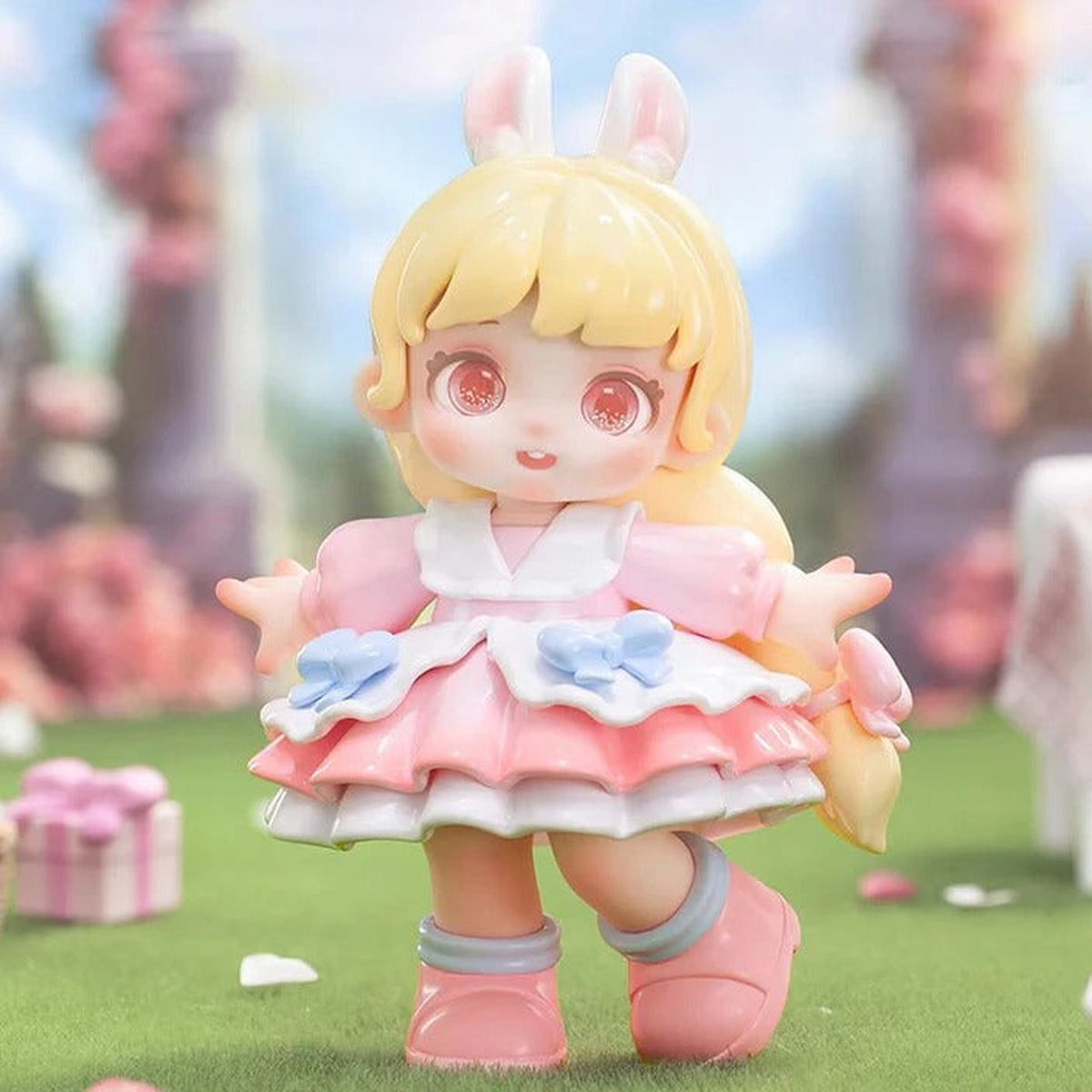 Miana Tea Party In The Forest Series Figures Blind Box - Pink bunny outfit complete design example; random design not guaranteed