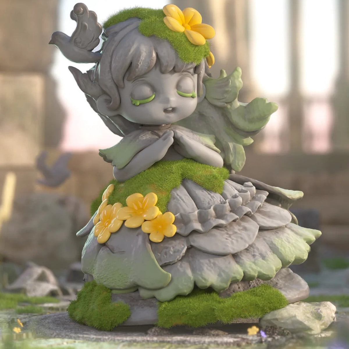 Miana The Sleeping Castle Series Figures, Blind Box - Moss green complete design example; random design not guaranteed