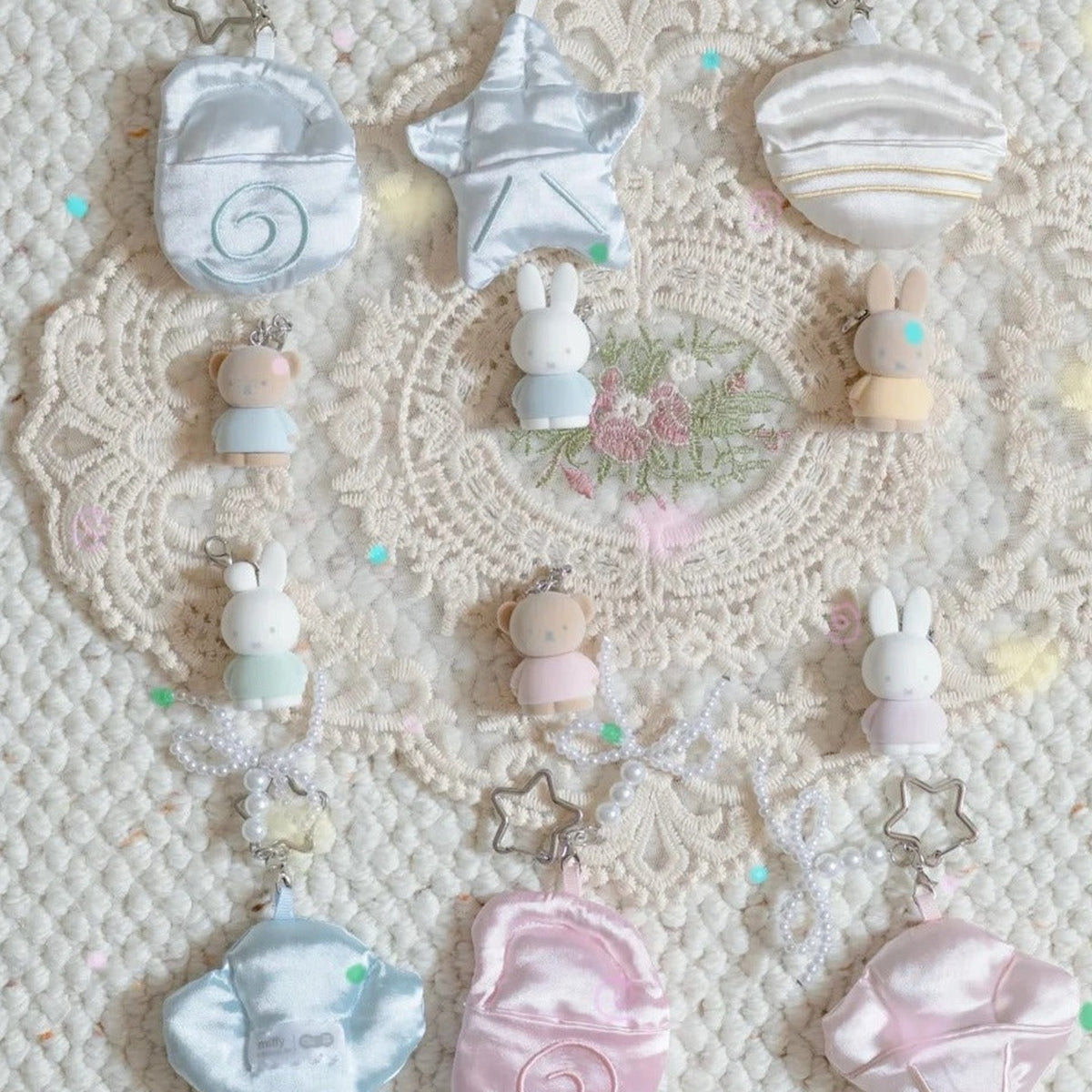 Miffy Dreamy Island Series Plush Pendant Blind Box - Pendant design overview; random design not guaranteed