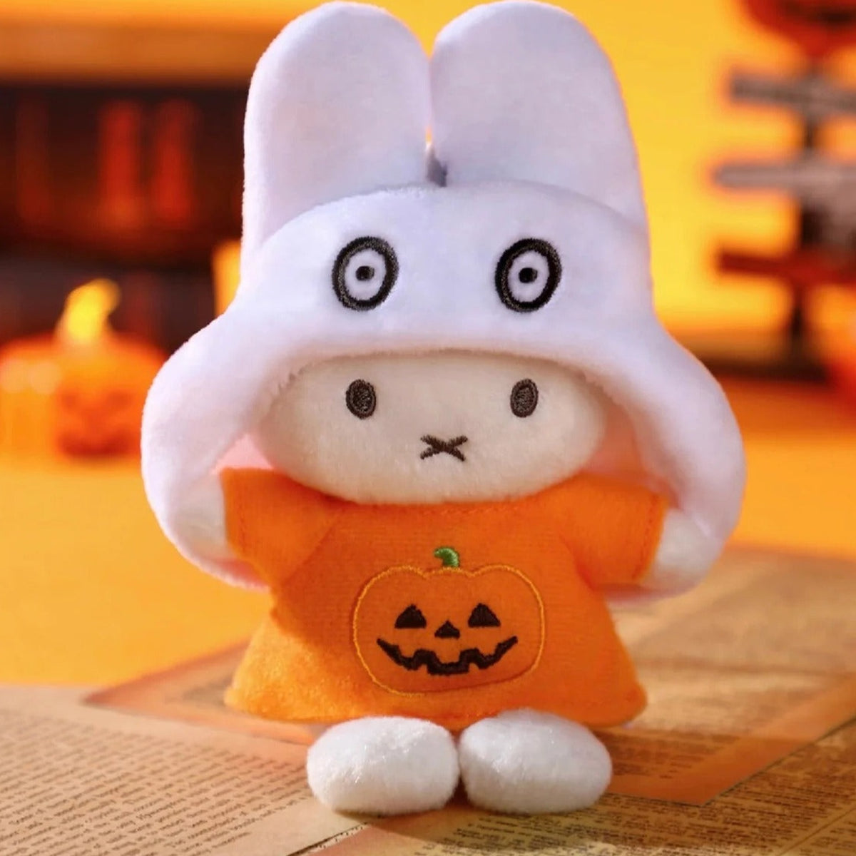 Miffy Halloween Series Plush Blind Box - Ghost hood design example; random design not guaranteed